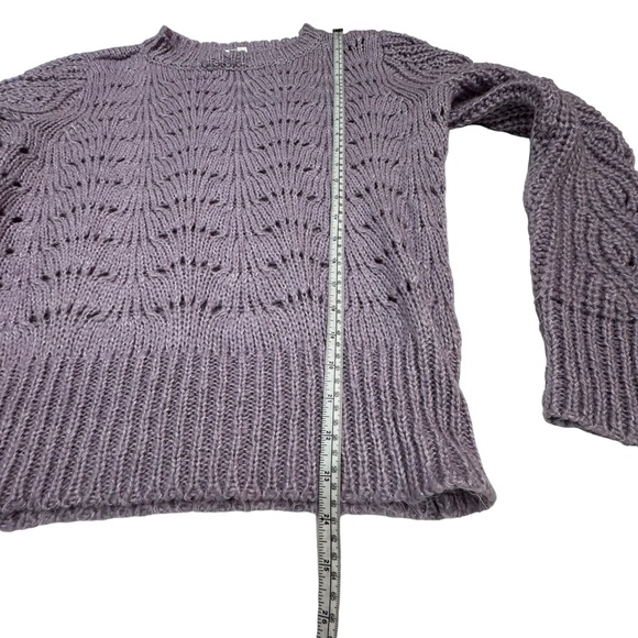 ADY P Mauve Pullover Knit Long Sleeve Sweater Size S - Picture 9 of 11